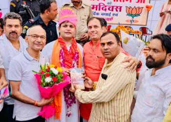 ग्रेटर नोएडा भाजपा प्रतिनिधिमंडल ने पलवल पहुँचकर हरियाणा के खेल मंत्री गौरव गौतम को जन्मदिन की शुभकामनाएँ दीं