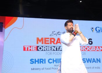 जीएनआईओटी इंस्टीट्यूट ऑफ मैनेजमेंट स्टडीज़ के ‘मेराकी–2026’ ओरिएंटेशन कार्यक्रम में केंद्रीय मंत्री चिराग पासवान ने युवाओं को दिया विकसित भारत के निर्माण का मंत्र