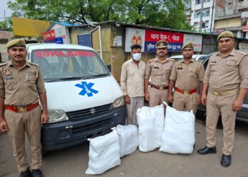 नोएडा: एम्बुलेंस से हो रही थी 13 लाख के गांजे की तस्करी, ओडिशा से दिल्ली सप्लाई करने वाला आरोपी गिरफ्तार