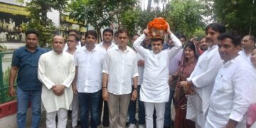 संत शिरोमणि गुरु रविदास महाराज की 650वीं जयंती एवं गुरु पूर्णिमा पर समरसता संकल्प अभियान के अंतर्गत ग्रेटर नोएडा मंडल के बीटा सेक्टर में कलश यात्रा का आयोजन किया गया