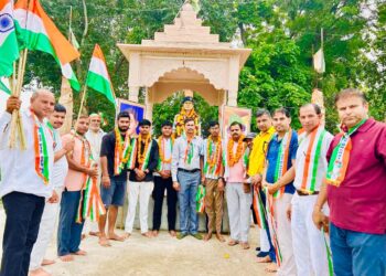 अमर शहीद भाई युधिष्ठिर की स्मृति में निकली भव्य तिरंगा यात्रा, शहीद की प्रतिमा पर अर्पित की गई पुष्पांजलि