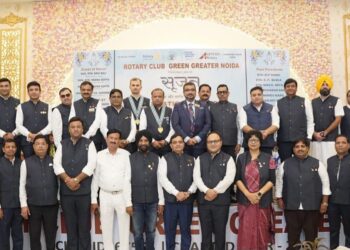रोटरी क्लब ग्रीन ग्रेटर नोएडा के नये सत्र का हुआ आगाज, रौ० निखिल गर्ग बने नए अध्यक्ष