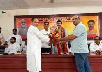 प्रधानमंत्री नरेंद्र मोदी के जन्मदिवस पर सेवा और समर्पण अभियान को लेकर भाजपा की जिला कार्यशाला आयोजित